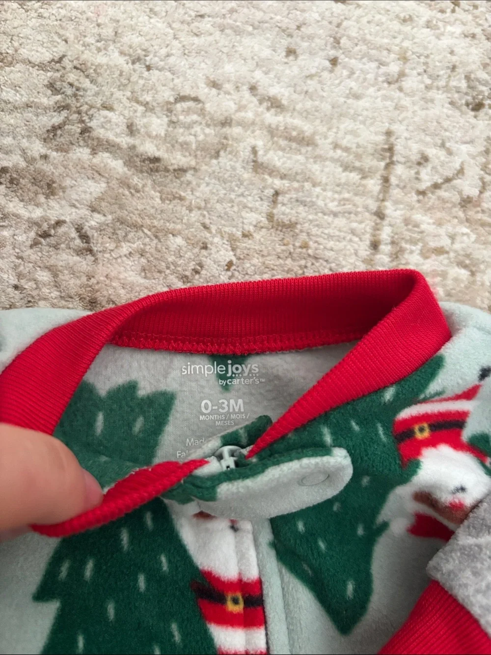 Carters 0-3m Fleece Sleeper 2 Pack